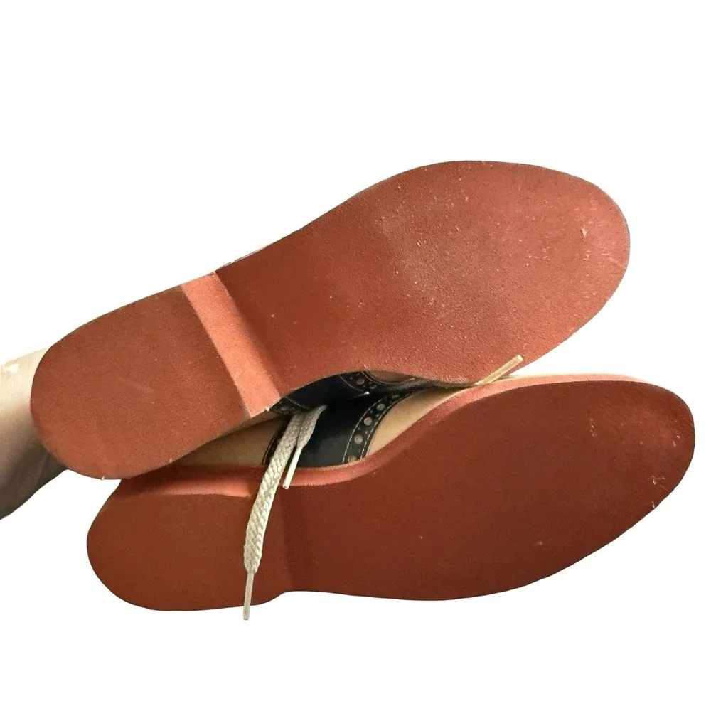 Vintage Little Capezios Saddle shoes size 7 1/2‎ N Youth brown blue